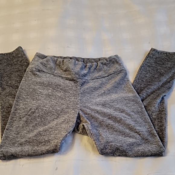 No Boundaries Pants - Women's Heather Gray Velvet Leggings Size Large 11 - 13 No Boundaries